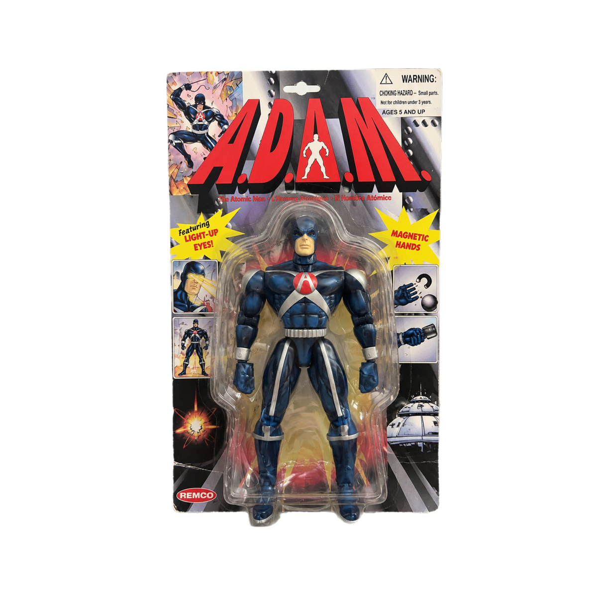A.D.A.M. vintage Super Hero Action Figure super posable w/ action features