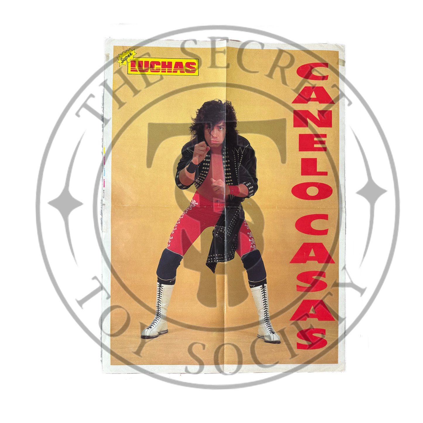 Vintage Lucha Poster Mascara Sagrada/ Canelo Casas