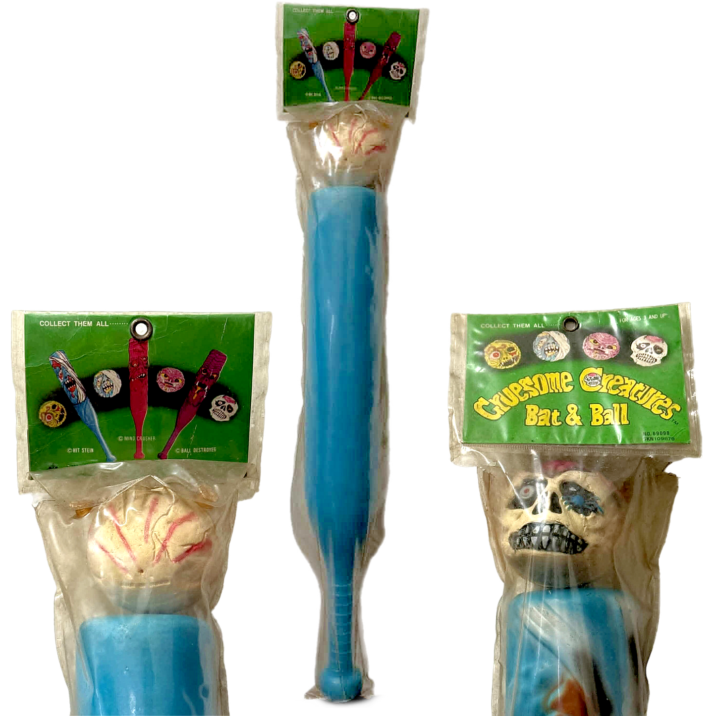 VTG Hit Stein Gruesome Creatures Bat & Ball Sealed in Bag