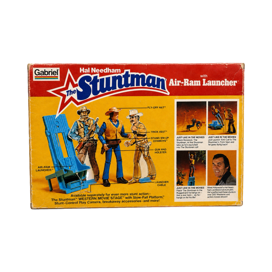 Gabriel Hal Needham The Stuntman Vintage Action Figure with Air-Ram Launcher MISB