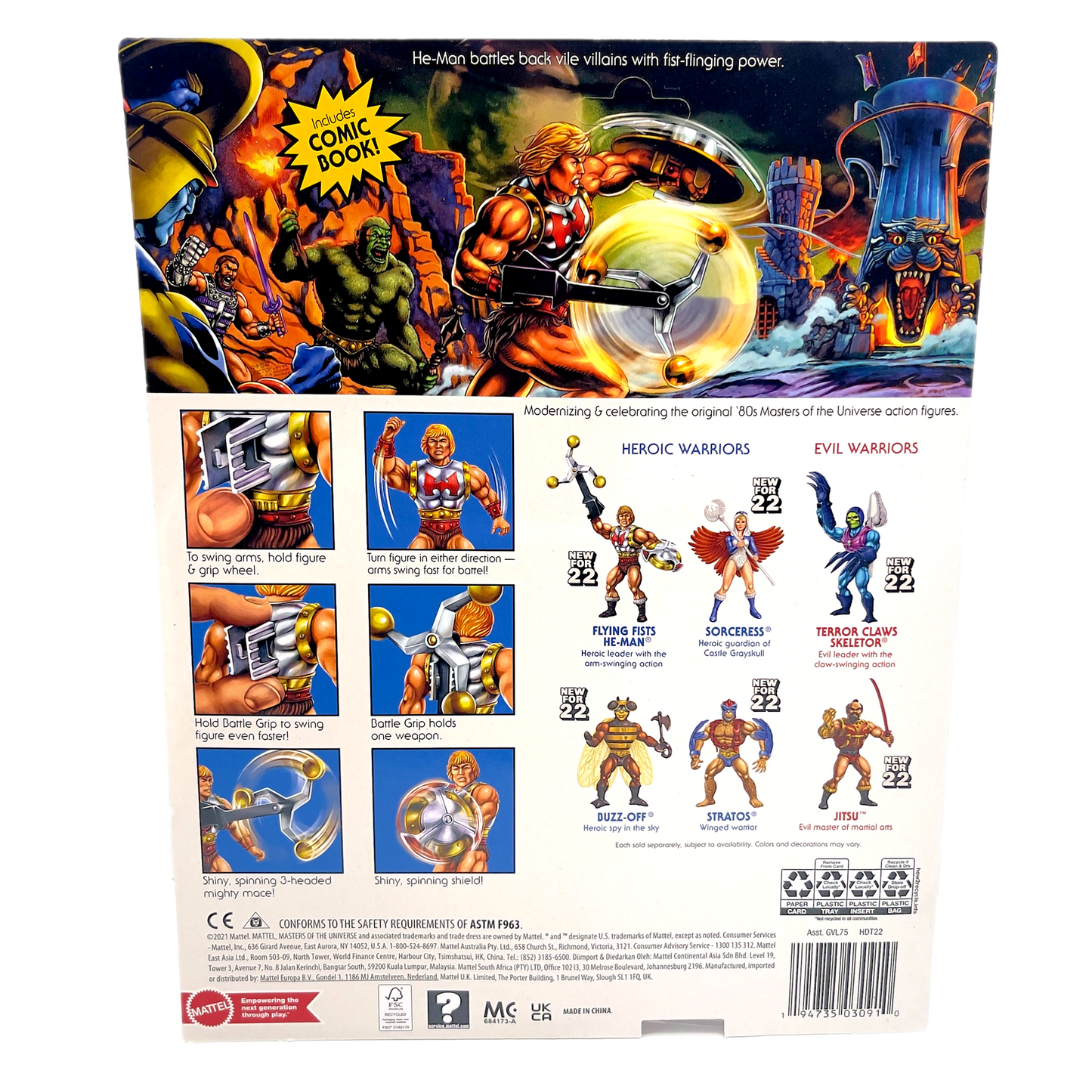 Flying fists He-Man MOTU Origins Deluxe Action Figure Set