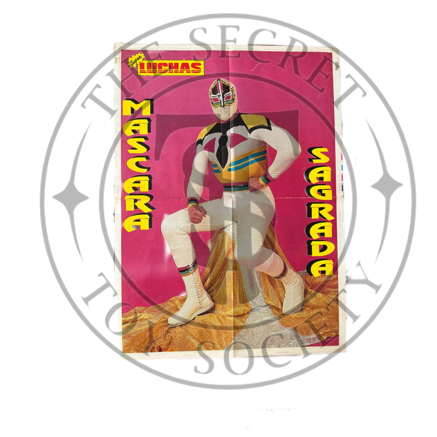 Vintage Lucha Poster Mascara Sagrada/ Canelo Casas