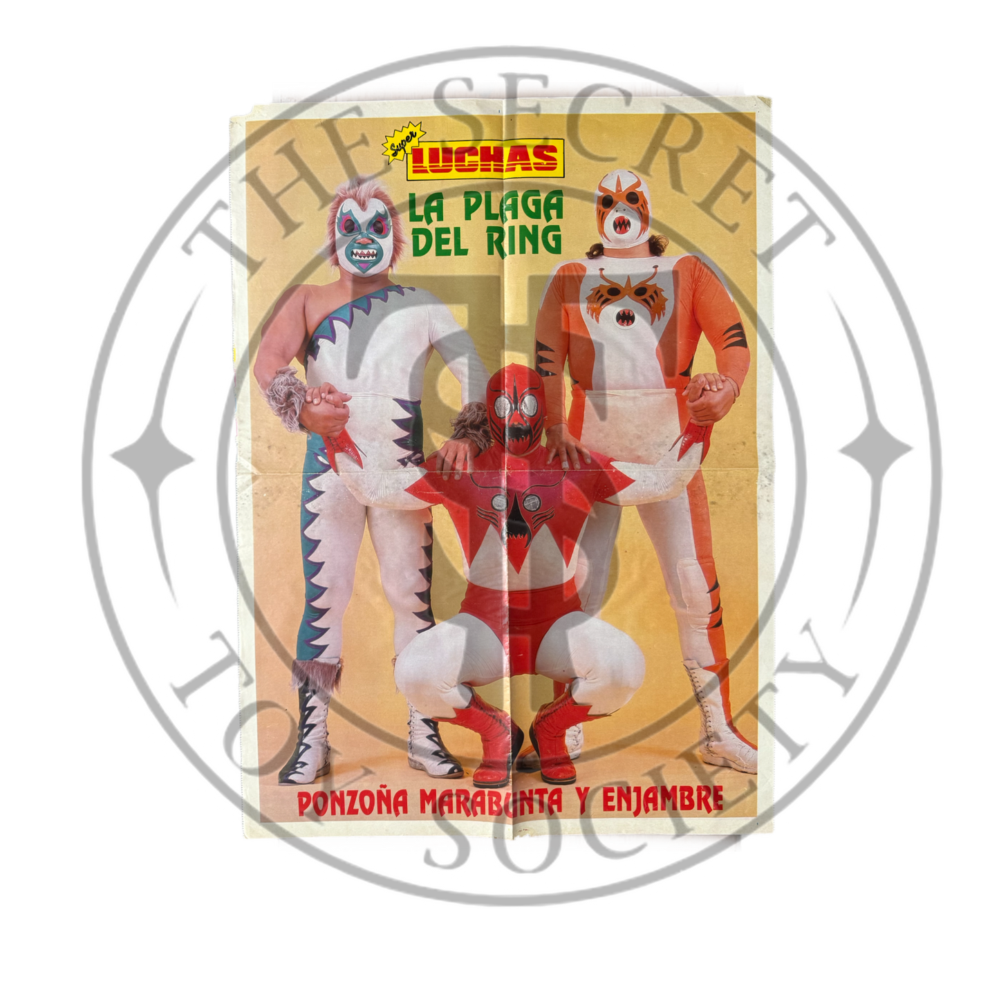 Vintage Lucha Poster Villano/ La Plaga del Ring