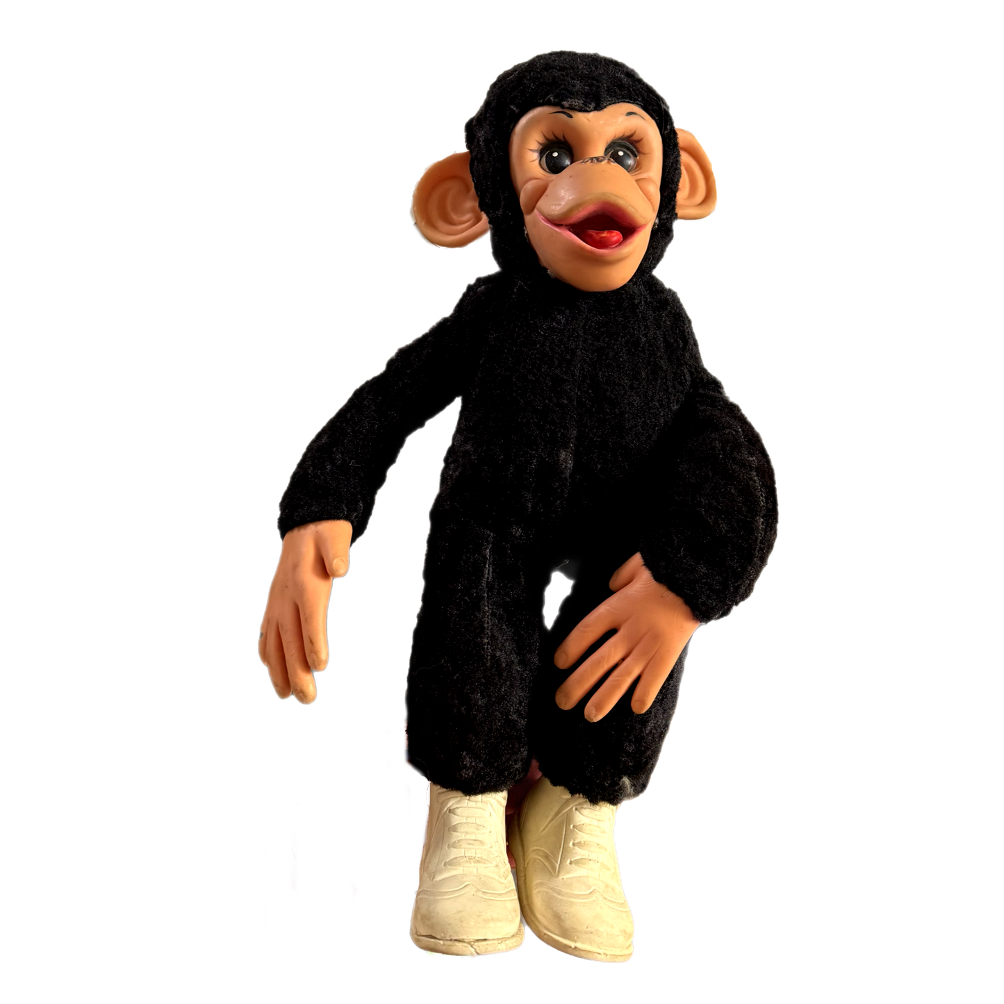 Monkey Vintage Rubber Face Plushie