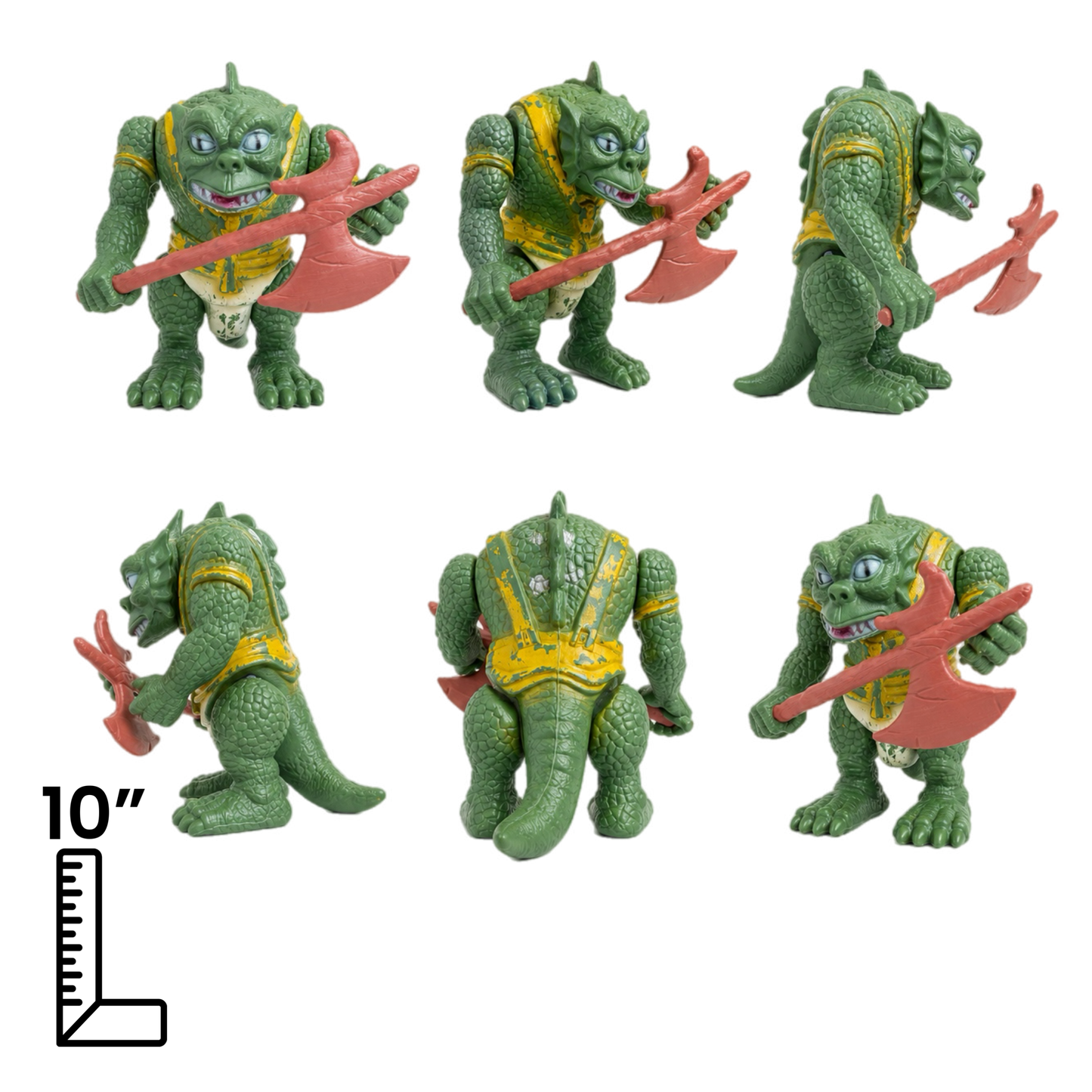 Thundercats Slithe/Reptillio blowmold figure Mexican Bootleg