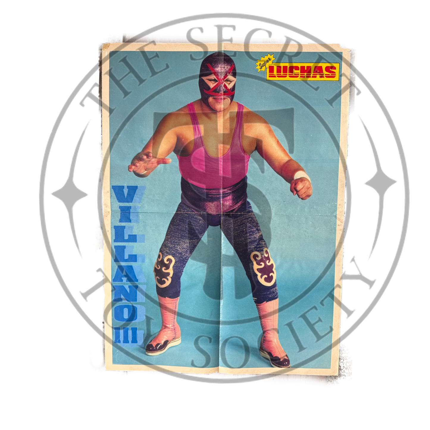 Vintage Lucha Poster Villano/ La Plaga del Ring