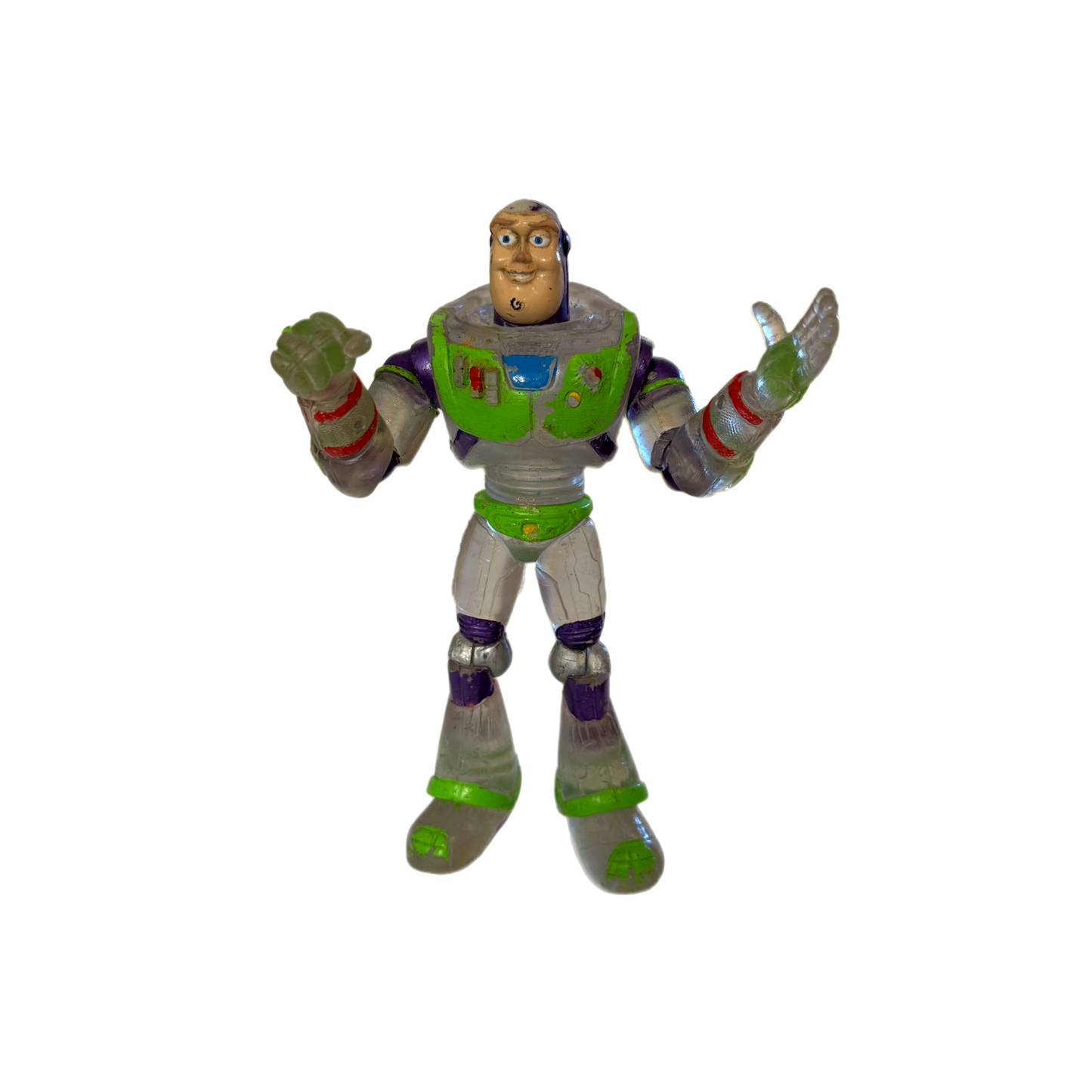 Vintage Translucent Buzz Lightyear Bootleg Articulated Action Figure