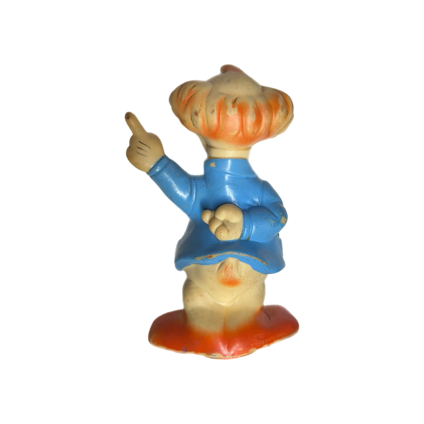 Vintage Professor Von Drake duck scientist ducktales Disney soft vinyl toy