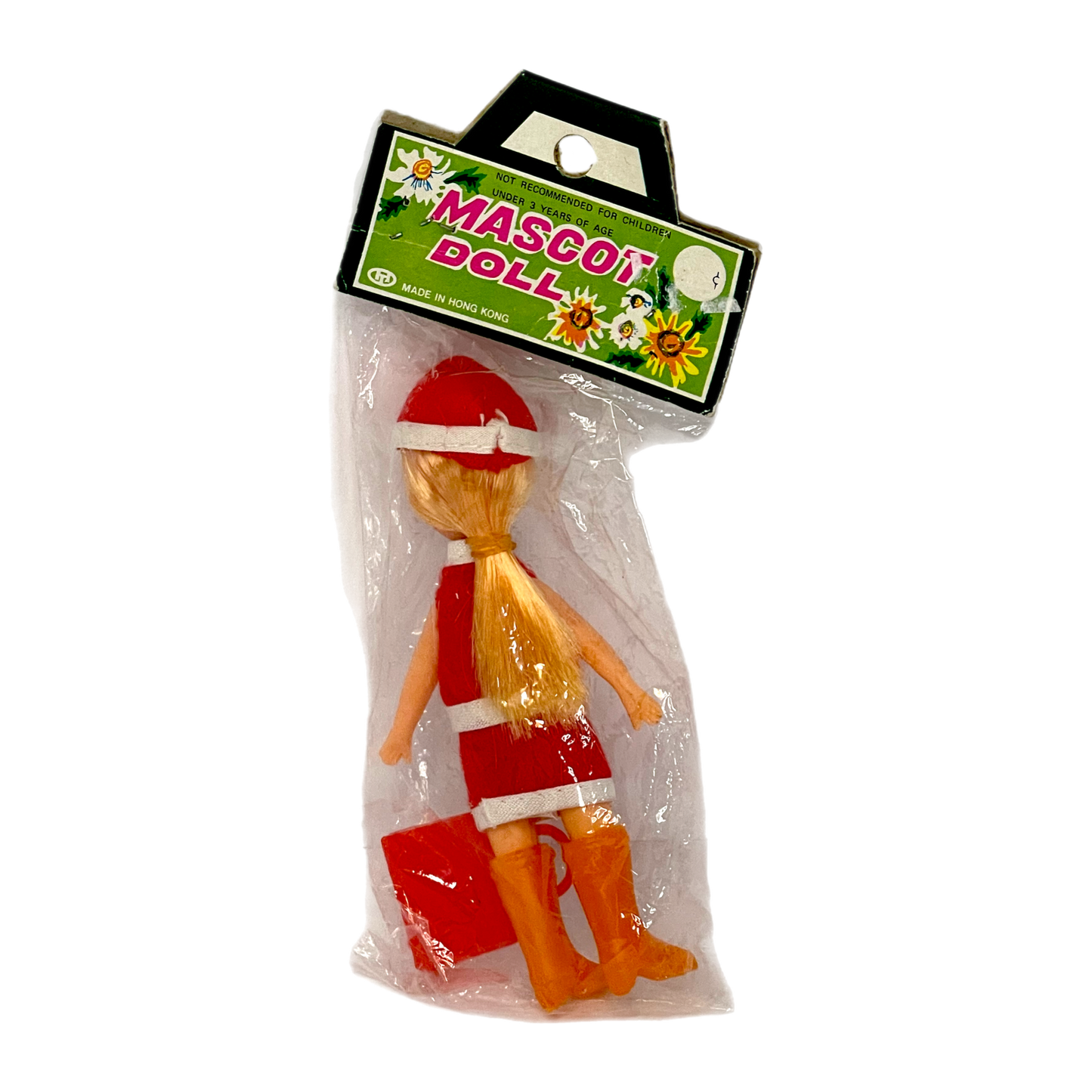 Vintage Mascot Doll figure KO Dolly Darling airline stewardess cute 70s doll