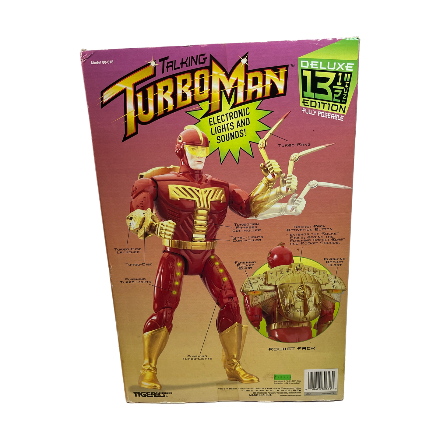 Tiger Electronics Talking Turboman Jingle All The Way Arnold Schwarzenegger