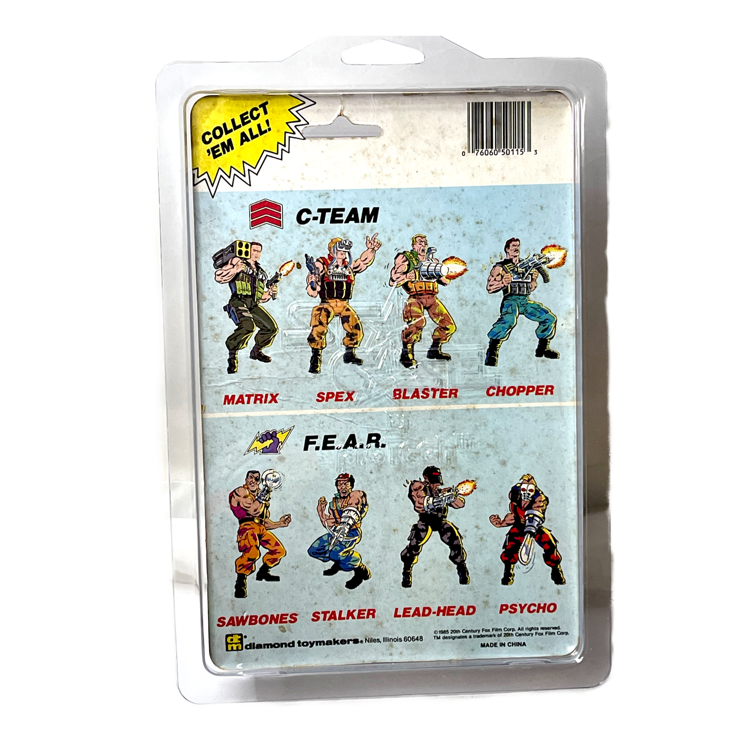 Schwarzenegger Commando Matrix 3.75 vintage action figure moc