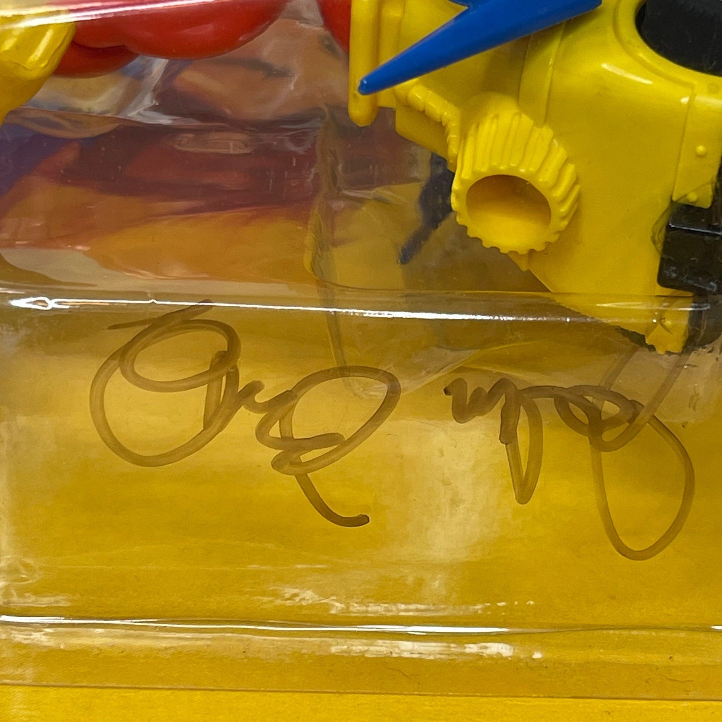 Signed Tyco Rocket Rollers Blue Bolt leading good guy vintage action figure 80s motu ko