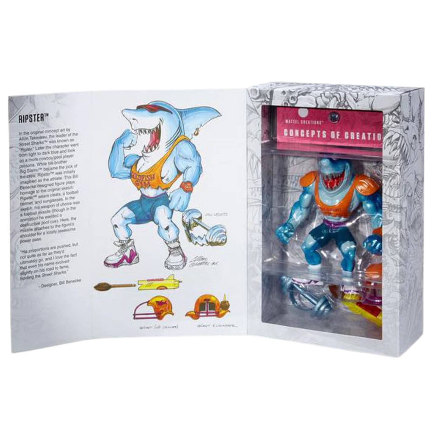 Mattel Creations Street Sharks complete set
