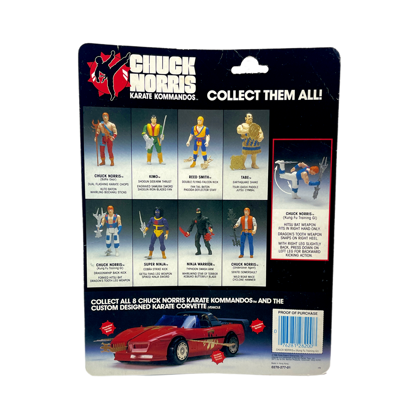 Kenner Karate Kommandos Chuck Norris Karate GI vintage action figure Moc 1980s