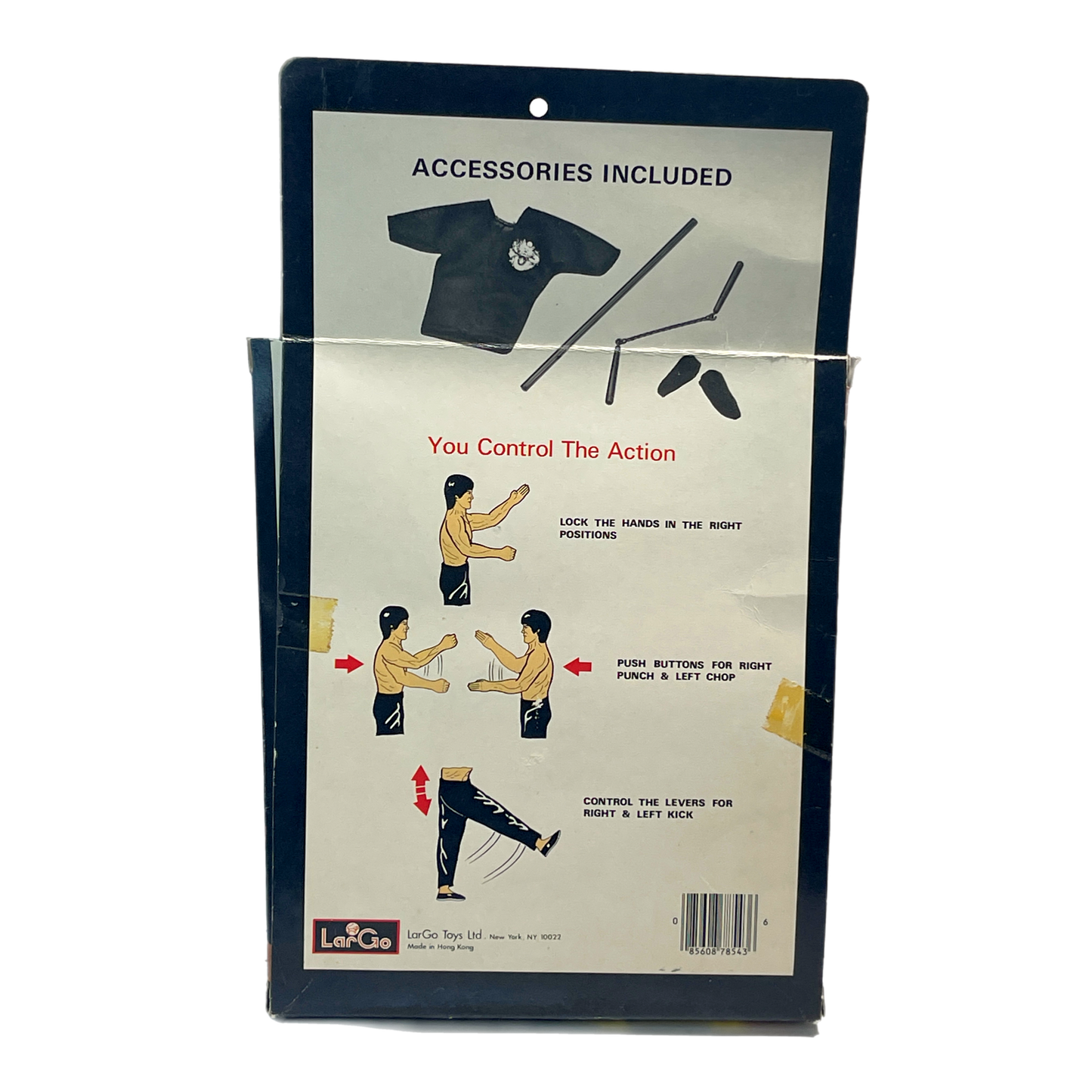 Largo toys The Legend Bruce Lee Deluxe Vintage Action Figure Set mib 1980s