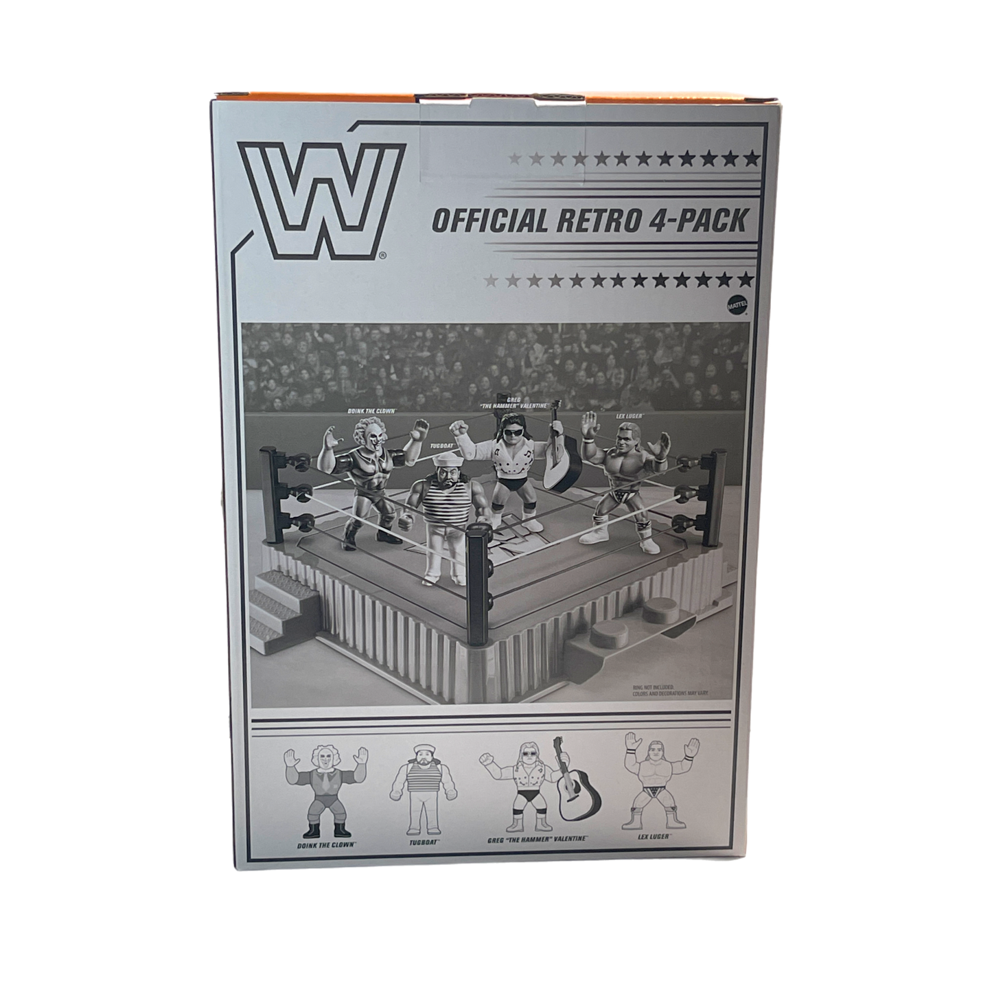 Mattel Creations WWE Retro 4 Pack Wave 3 Doink, Greg Valentine, Tugboat, Lex Lugar