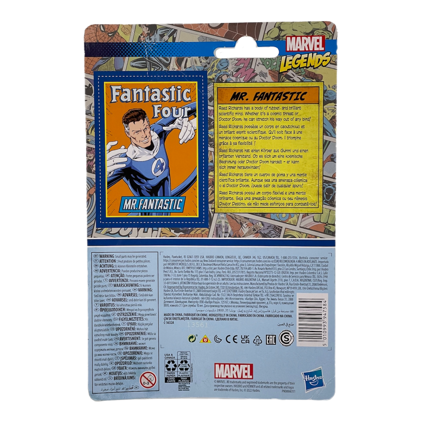 Kenner Marvel Legends Retro Mr. Fantastic figure