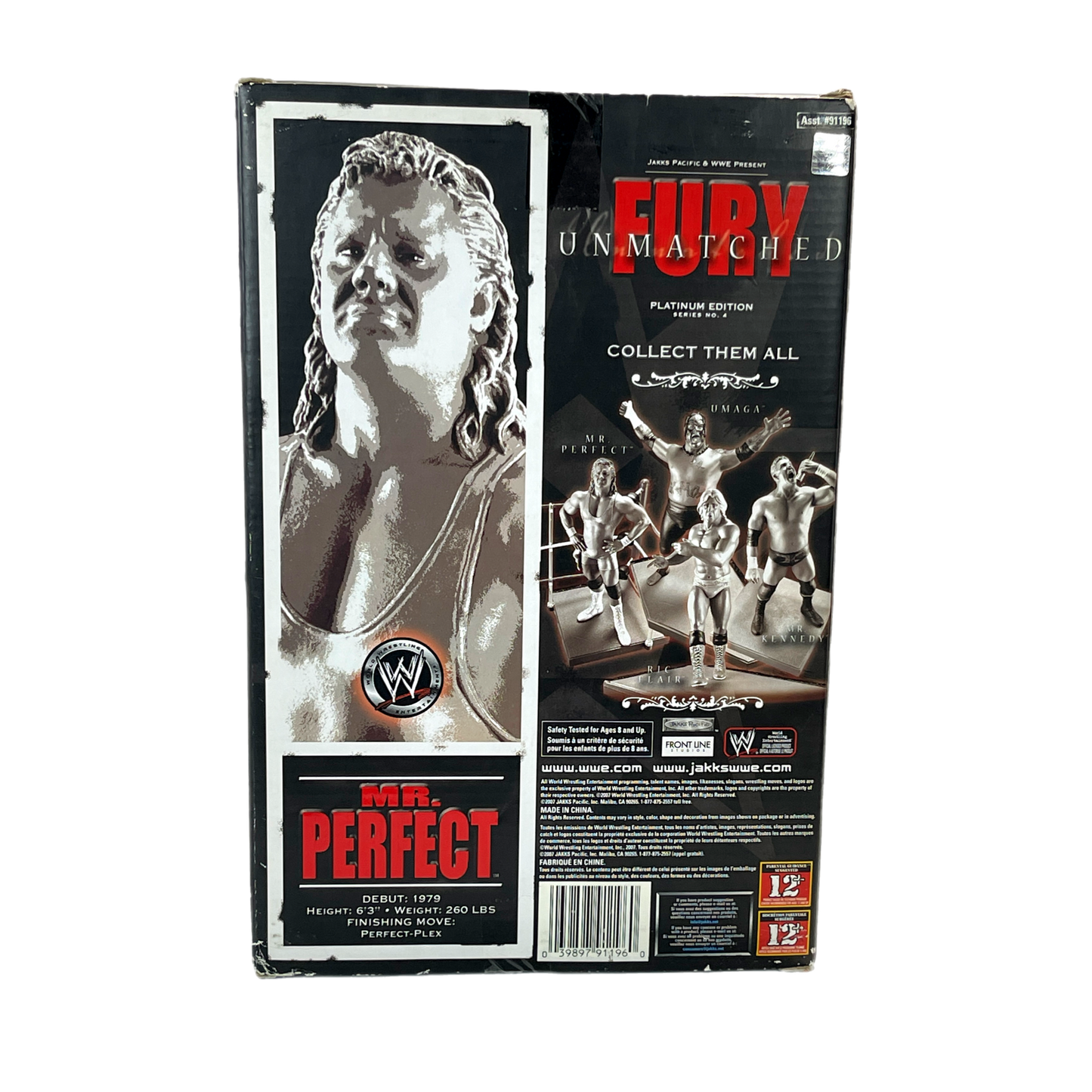 Jakks Unmatched Fury Mr. Perfect mib action figure statue
