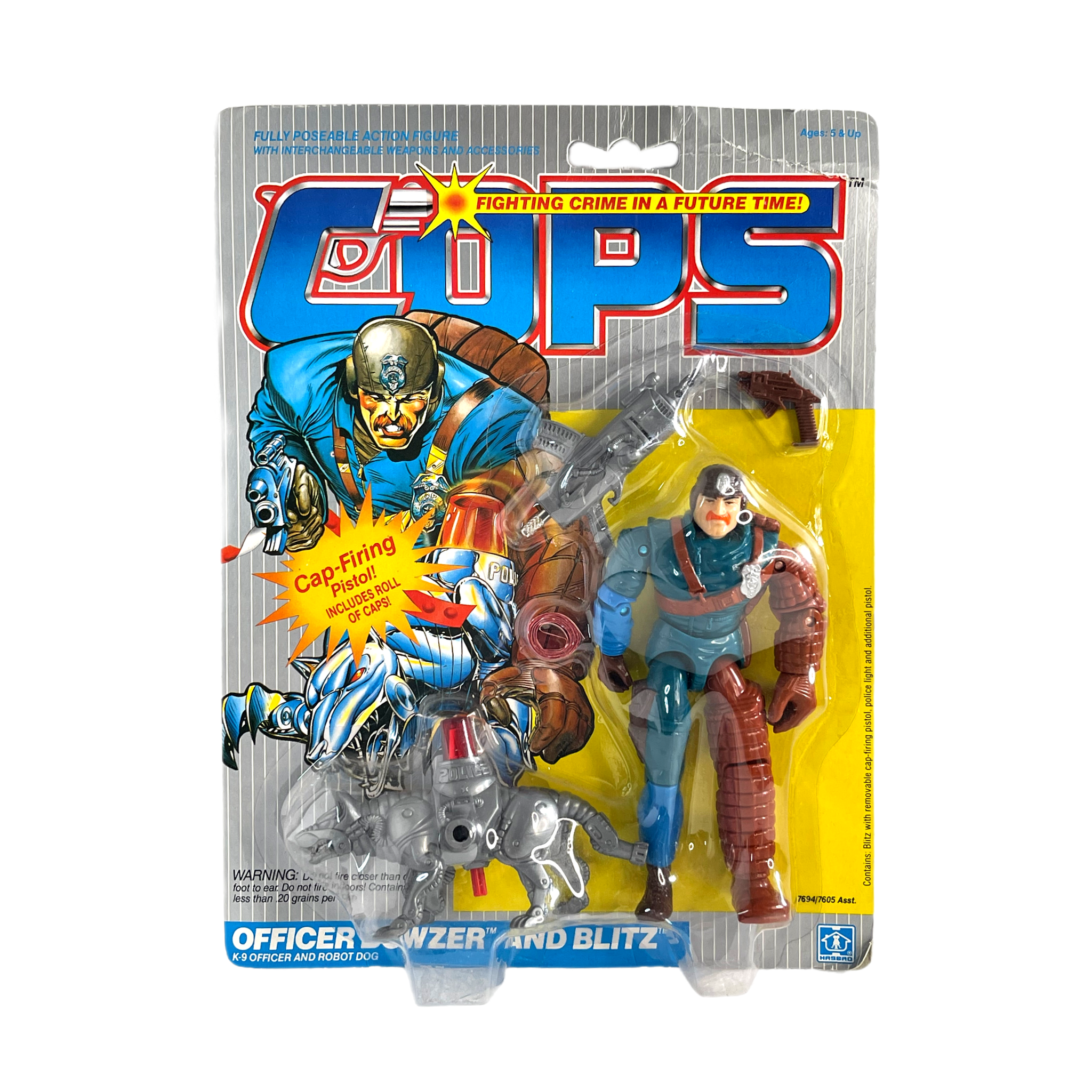 Hasbro Cops N Crooks K-9 Officer and Robot Dog Officer Bowser & Blitz