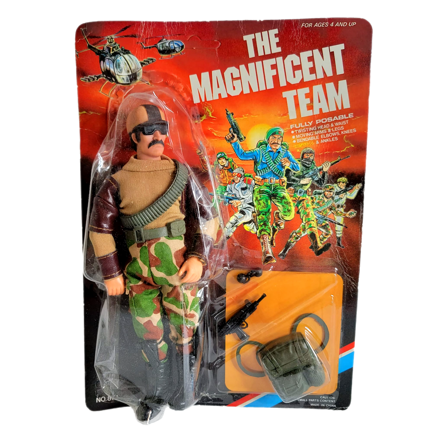 Paco Toys The Magnificent Team vintage action figure bootleg ko GI Joe Mego like
