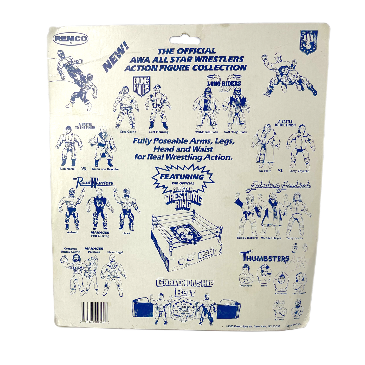 Remco AWA All Star Wrestlers Tag Team The Longriders