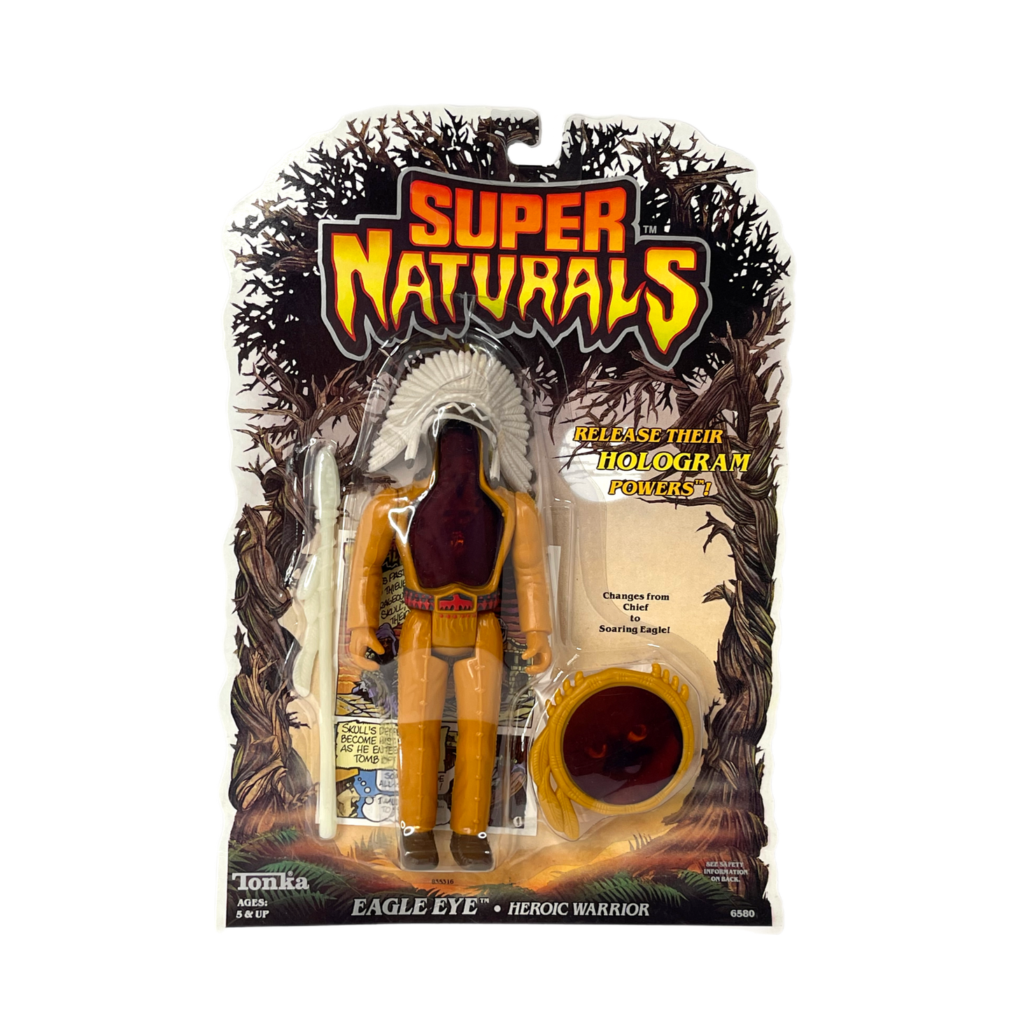 Tonka Toys Super Naturals Skull Lionheart Snakebite Eagle eye 80s vintage hologram action figures
