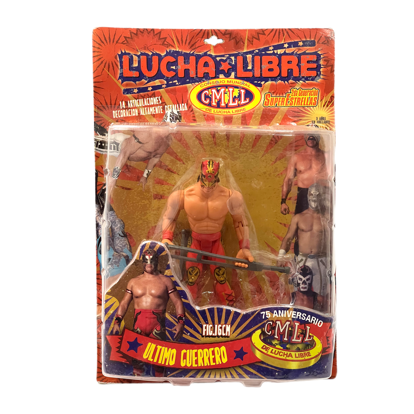 CMLL Hag lucha libre super estrellas Moc Ultimo Guerrero vintage action figure
