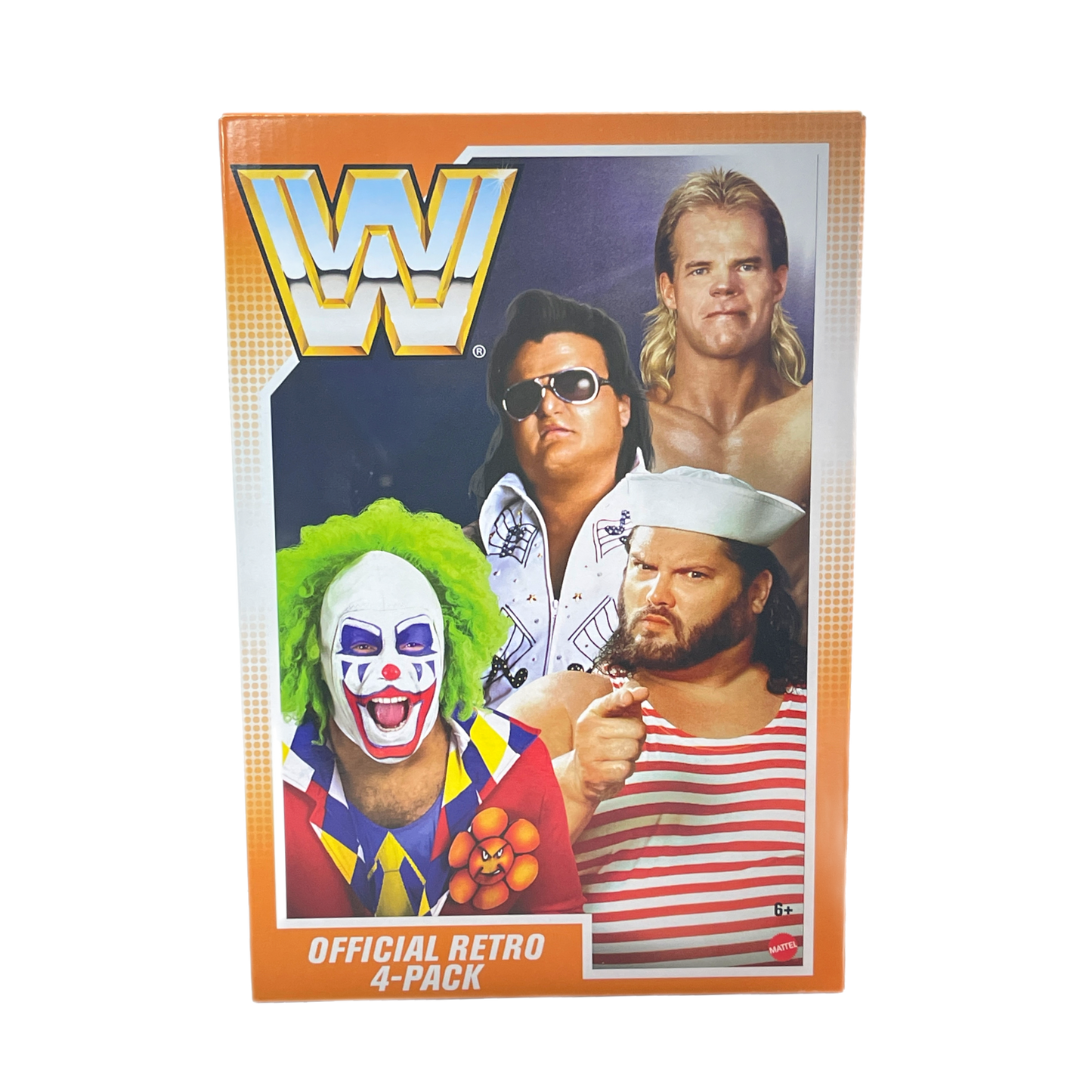 Mattel Creations WWE Retro 4 Pack Wave 3 Doink, Greg Valentine, Tugboat, Lex Lugar