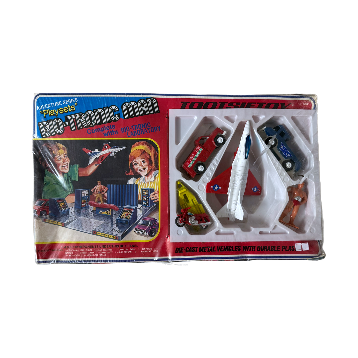 Tootsietoy Vintage Bio-Tronic Man Laboratory Playset Six Millon Dollar Man KO