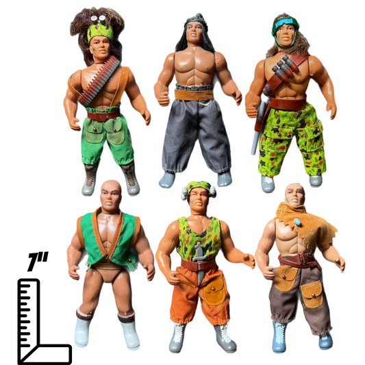 Bluebox Toys Smac Fighting Teams Vintage Action Figure Lot of six