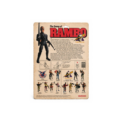 Coleco Rambo General Warhawk Vintage Action Figure