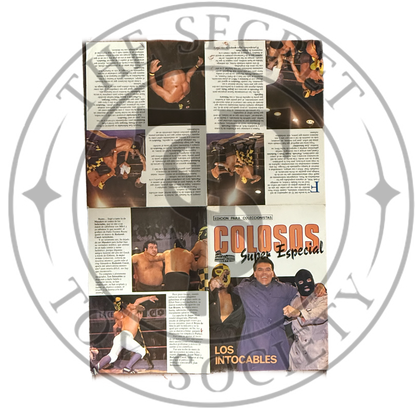 Vintage Lucha Poster Los Intocables