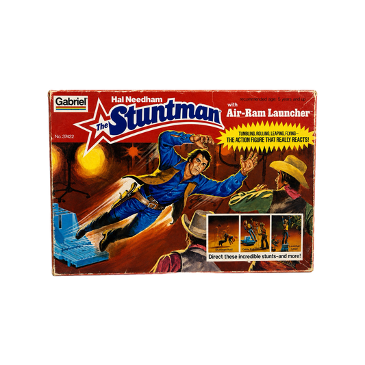 Gabriel Hal Needham The Stuntman Vintage Action Figure with Air-Ram Launcher MISB
