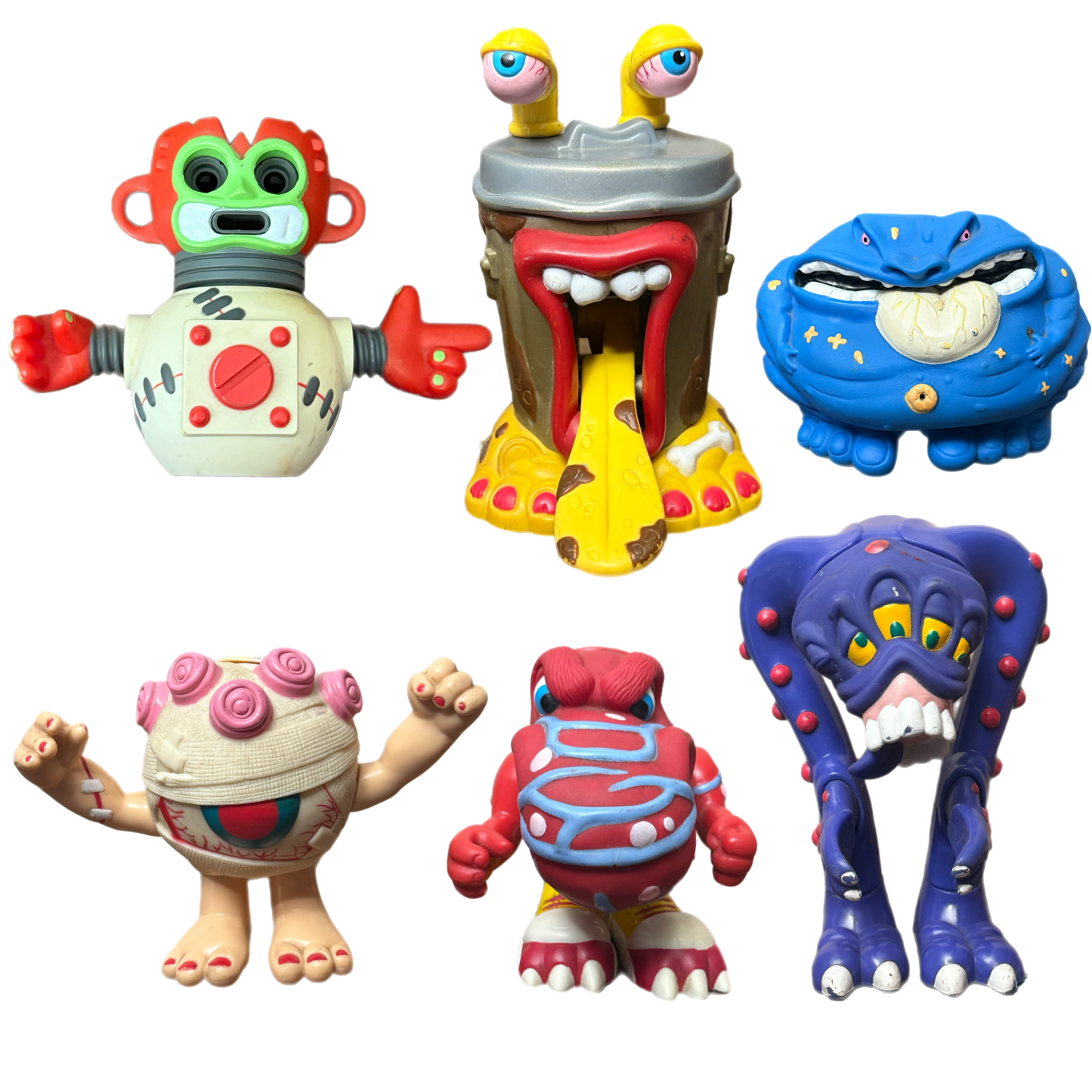 Galoob Spew Crew Action Figures complete set early 90s gross out toys