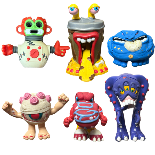 Galoob Spew Crew Action Figures complete set early 90s gross out toys