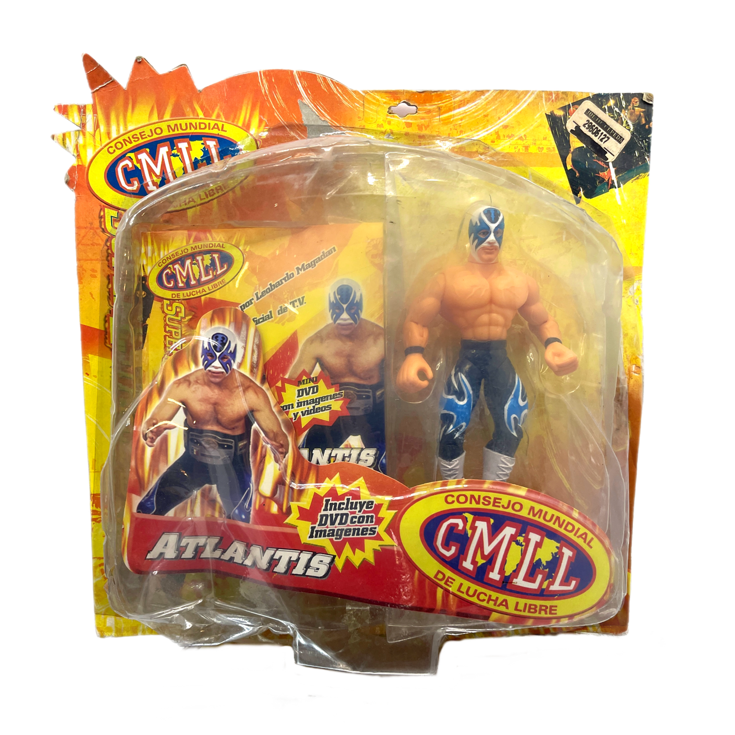 CMLL HAG Atlantis dvd + figure Vintage Action Figure moc