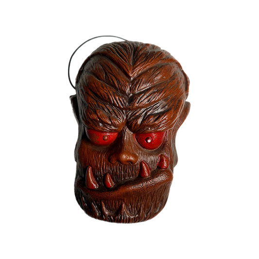 Vintage Wolf man/Monster head Halloween Candy Bucket