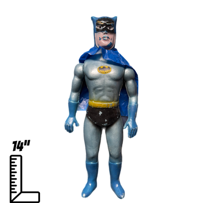 Vintage Batman and Robin Giant Size Blowmold Action Figures