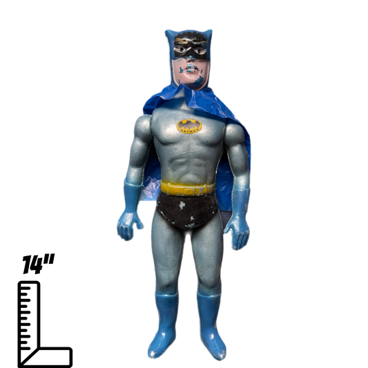 Vintage Batman and Robin Giant Size Blowmold Action Figures