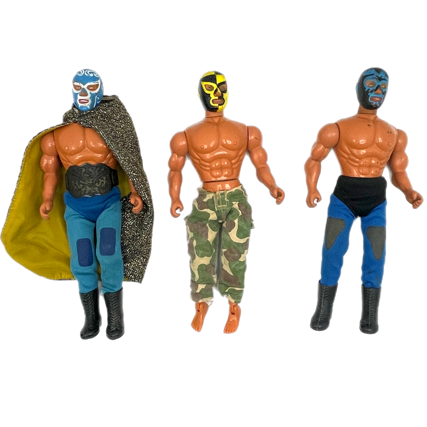 Magnificent Wrestler luchadore Mego like vintage action figures