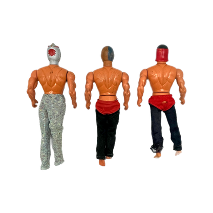 Magnificent Wrestler luchadore Mego like vintage action figures
