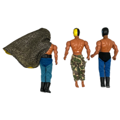 Magnificent Wrestler luchadore Mego like vintage action figures