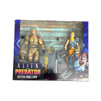 Neca Alien Vs Predator Dutch & Lynn Arcade game double pack MiB
