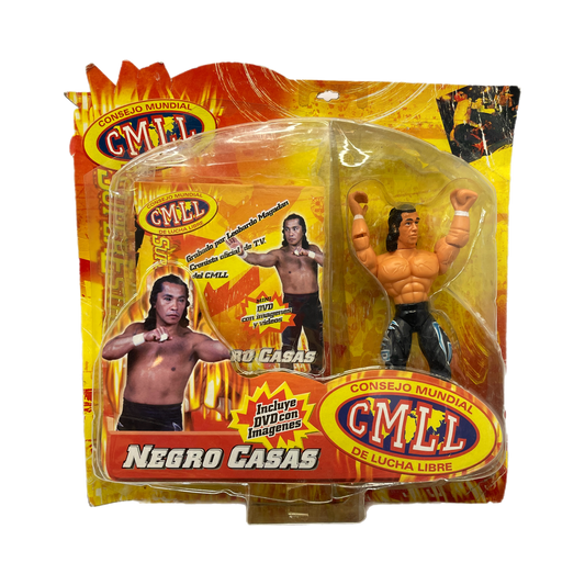 Negro Casas CMLL HAG dvd + figure combo vintage action figure Moc