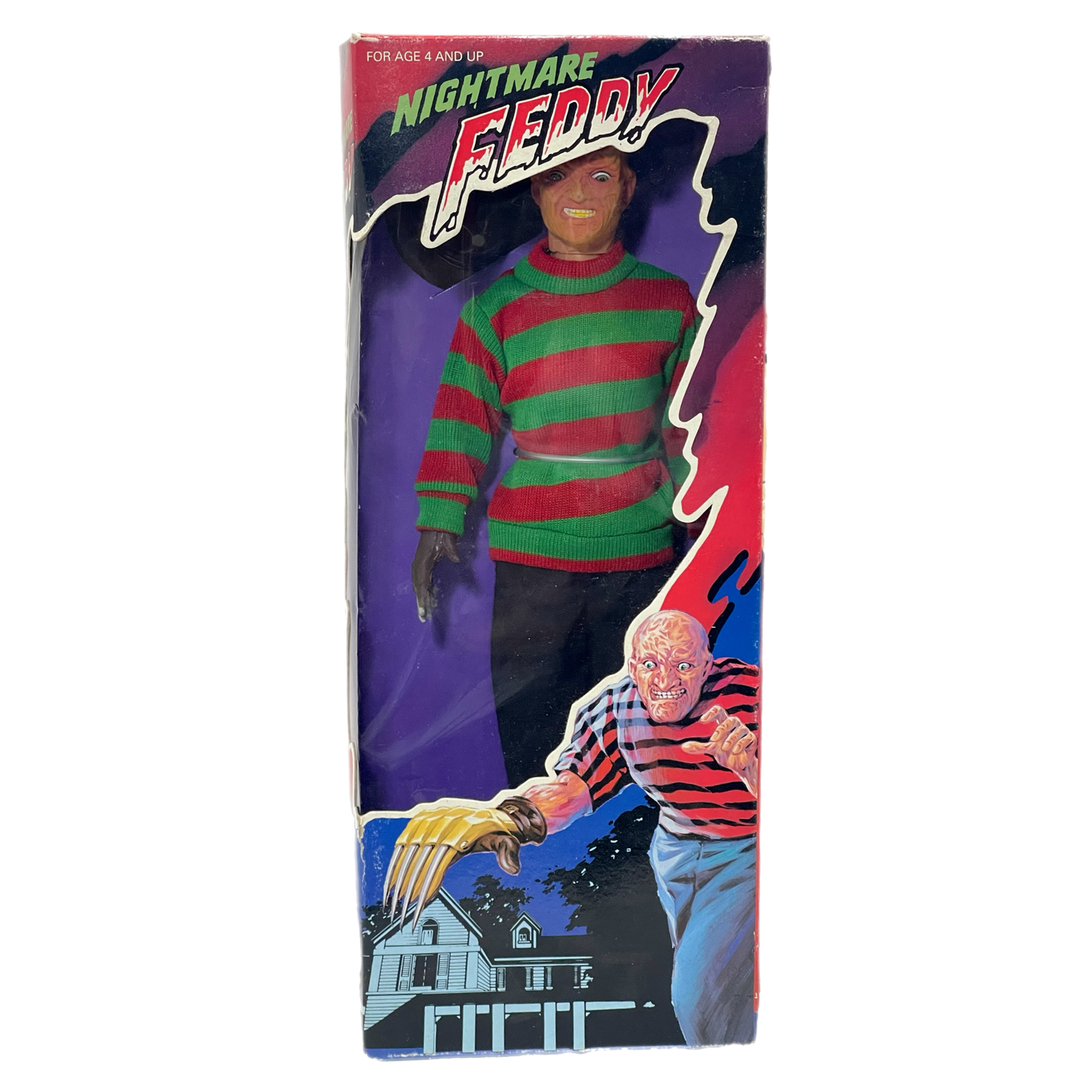 Nightmare Feddy KO Knockoff Bootleg Freddy Kruger Nightmare on Elm Street Vintage Action Figure MIB