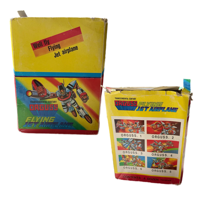 Orguss Flying Jet Airplane Vintage Old Stock Bootleg foam airplanes gundam shogun warriors