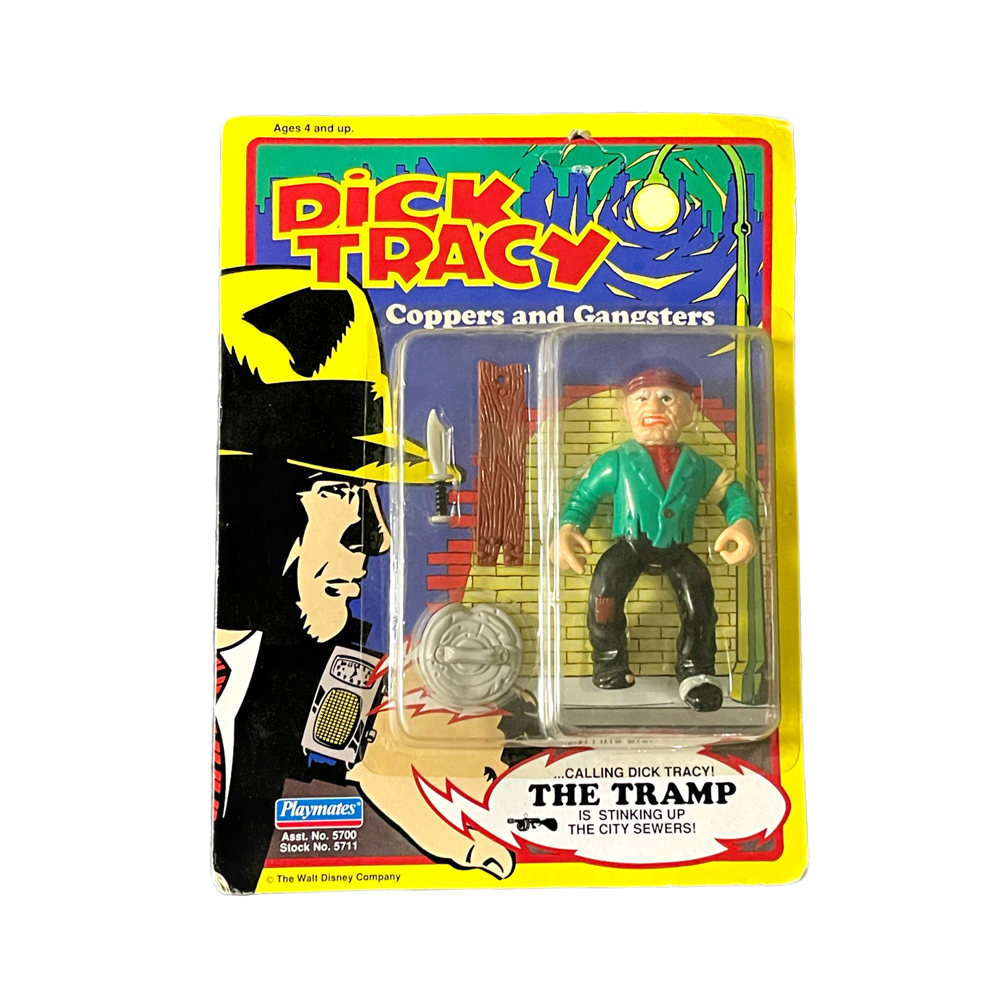 Playmates Dick Tracy Steve The Tramp Vintage Action Figure MOC