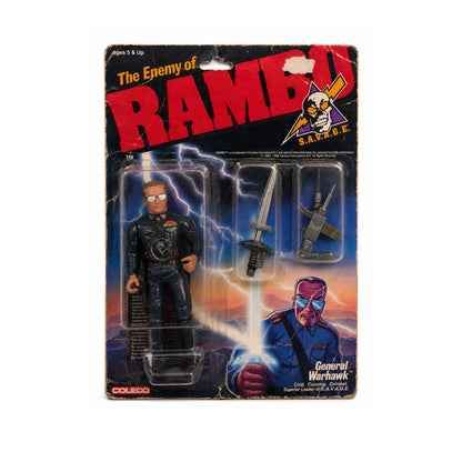 Coleco Rambo General Warhawk Vintage Action Figure