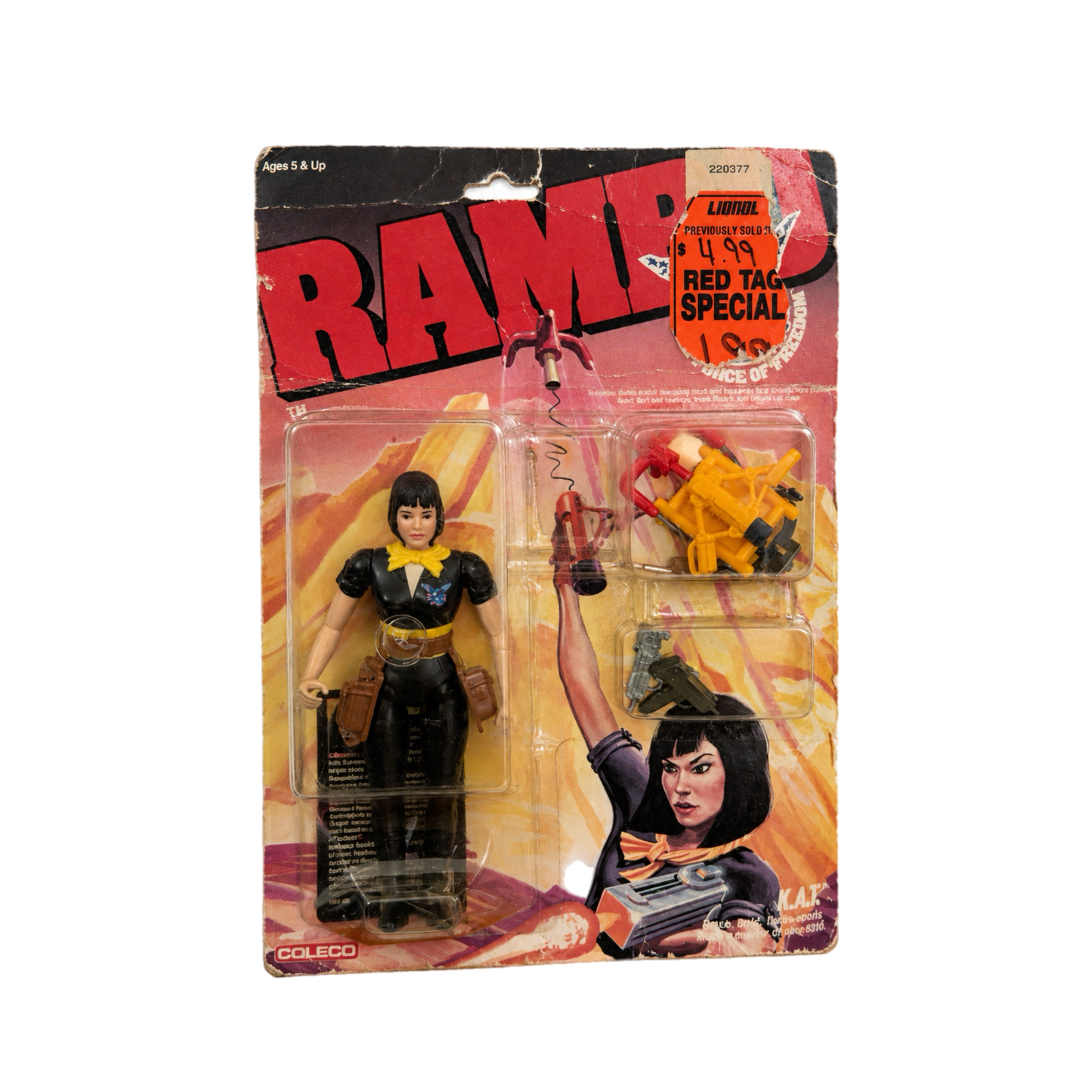 Coleco Rambo K.A.T Vintage Action Figure