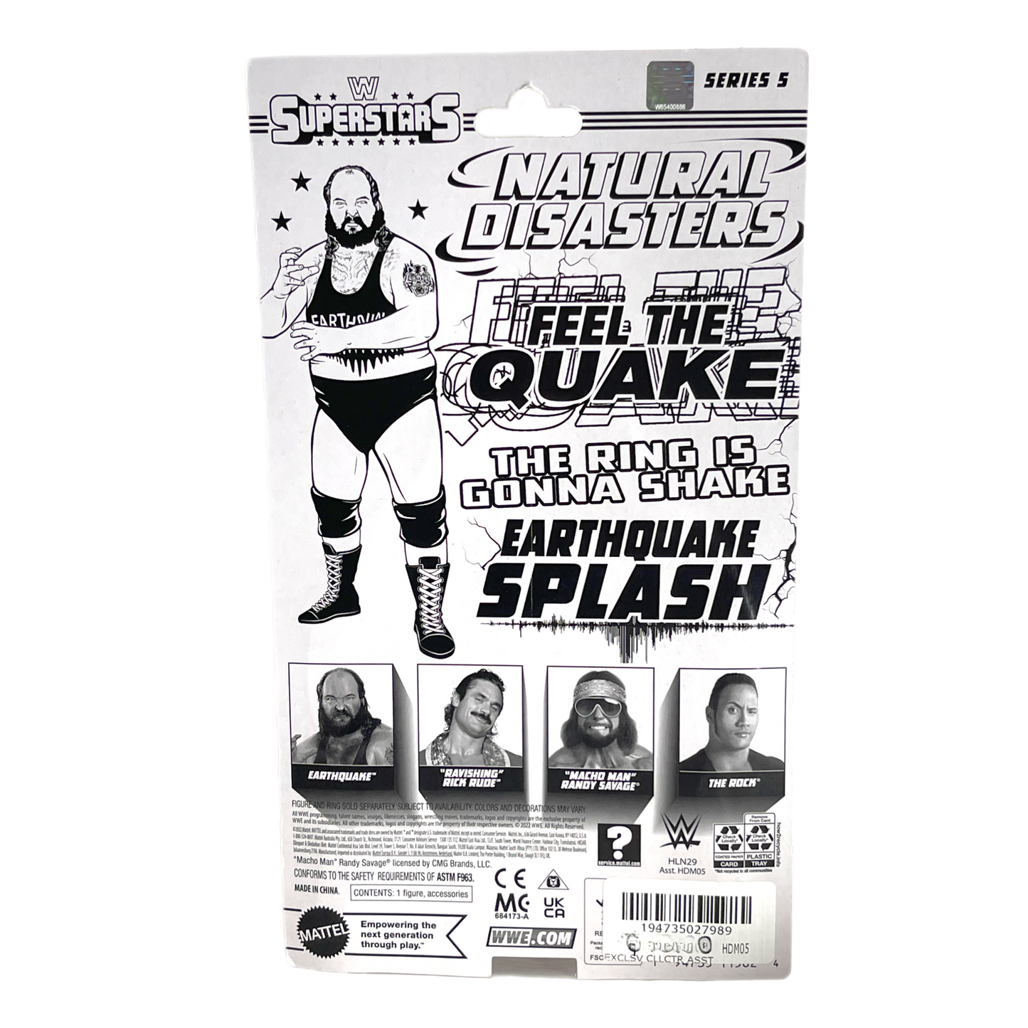 WWE Superstars Earthquake Mattel Action Figure Remco Style